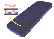 Надувная кровать - матрас со встроенным насосом AB0001